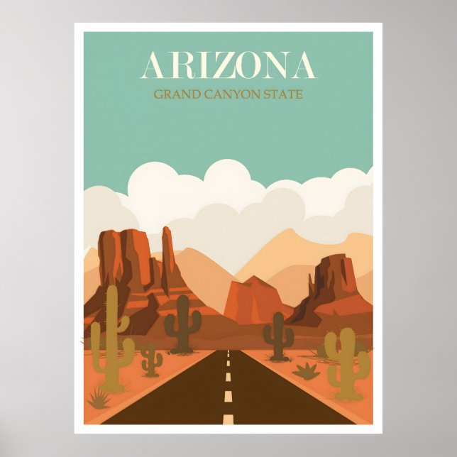 poster vintage arizona (Frente)