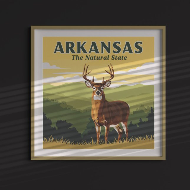 Poster Vintage Arkansas (Criador carregado)