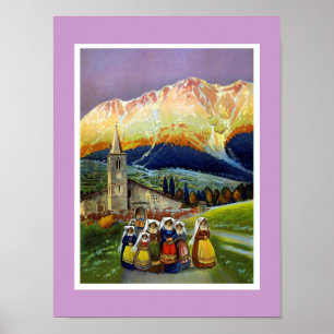 Poster Vintage Art ABRUZZO Itália