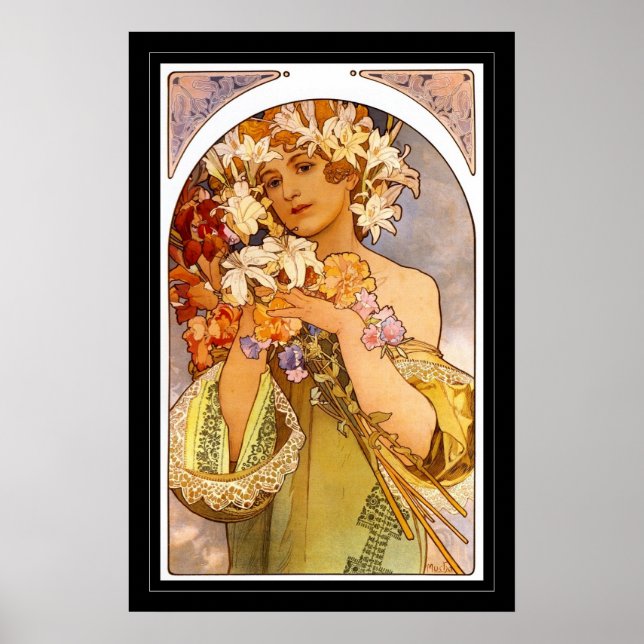 Poster Vintage Art Alphonse Mucha (Frente)