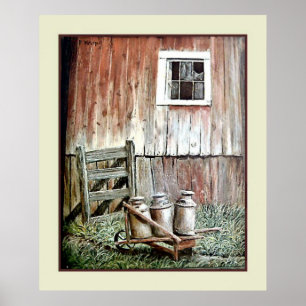 Pôster Vintage Art, B. Mitchell Milk Jugs