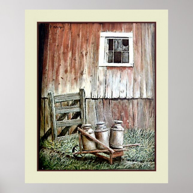 Pôster Vintage Art, B. Mitchell Milk Jugs (Frente)