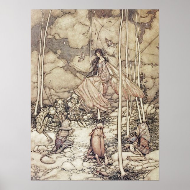 Pôster Vintage Art de Arthur Rackham (Frente)