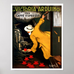 Poster Vintage Art Deco Espresso Café Maker e