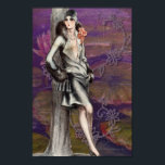 Poster Vintage Art Deco Flapper Lady Design<br><div class="desc">Vintage Art Deco Flapper Lady Design - cada vez mais popular,  mais designs de vintage na minha loja.</div>