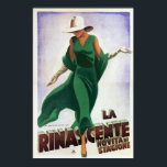 Pôster Vintage Art Deco La Rinascente 1900<br><div class="desc">Esta imagem digital é tirada do fabuloso poster da Vintage Art Deco italiano do início dos anos 1900 e de Marcello Dudovich intitulada: "La Rinascente Novita di Stagione". Ele apresenta uma mulher elegantemente vestida com vestido verde esmeralda com capa e calçados ondulantes. Um excelente de lembrança e presente para o...</div>