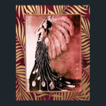 Poster Vintage Art Deco Lady with Fan<br><div class="desc">Se você optar por fazer o download, a sua loja Walgreen local fará posters de conselho do seu download em tamanhos diferentes e em várias texturas a um preço muito bom. Às vezes com desconto. Uma dica do meu amigo dos EUA. Para o Reino Unido, veja "Digital Printing" (Impressão digital)...</div>