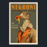 Poster Vintage Art Deco Negroni Seagull Bar Coquetel Art<br><div class="desc">O "Negroni Aperitivo Club Sociale" é um poster de arte legal, deco Negroni, que inclui veleiras bem vestidas de gaivota e vintage Itália viagem. Um impressão de poster de excelente de arte de para pendurar na cozinha, sala de estar ou bar de casa para dar à sua casa um talento...</div>