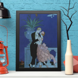Pôster Vintage Art Deco Newlyweds, Oui de George Barbier
