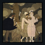 Pôster Vintage Art Deco, Surpresa por George Barbier<br><div class="desc">Ilustração Vintage Art Deco design Surpresa por George Barbier. Uma festa de mascarada com personagens de conto de fadas vestidos de fantasias elegantes e máscaras de visto. Harlequinade é um gênero teatral cômico britânico, pantomímico com as personagens Harlequin, que ama Columbine, o ganancioso pai Pantalon, um palhaço malicioso, e o...</div>