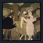 Pôster Vintage Art Deco, Surpresa por George Barbier<br><div class="desc">Ilustração Vintage Art Deco design Surpresa por George Barbier. Uma festa de mascarada com personagens de conto de fadas vestidos de fantasias elegantes e máscaras de visto. Harlequinade é um gênero teatral cômico britânico, pantomímico com as personagens Harlequin, que ama Columbine, o ganancioso pai Pantalon, um palhaço malicioso, e o...</div>