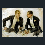 Poster Vintage Art Deco The Donchester<br><div class="desc">1911 | A Dorchester, a camisa do vestido Cluett, de Joseph Christian Leyendecker. Médio: óleo na canvas colocado no conselho.</div>