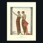 Poster Vintage Art Deco Vesper Evening Dress Fashion<br><div class="desc">Esta é uma impressão de alta digital de uma vintage de 1923 Art Deco Vesper,  vestida à noite.</div>