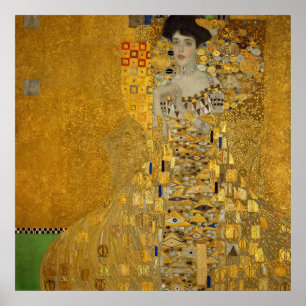 Poster Vintage Art Nouveau Adele Bloch-Bauer I por Klimt