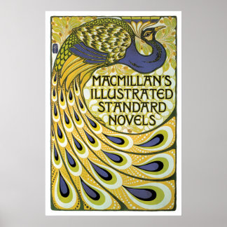 Poster Vintage art nouveau Macmillan romances e