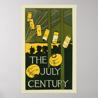 Poster Vintage art nouveau O século de julho