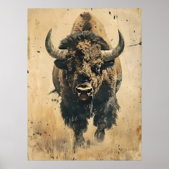 Poster Vintage Art of the Bison (Frente)