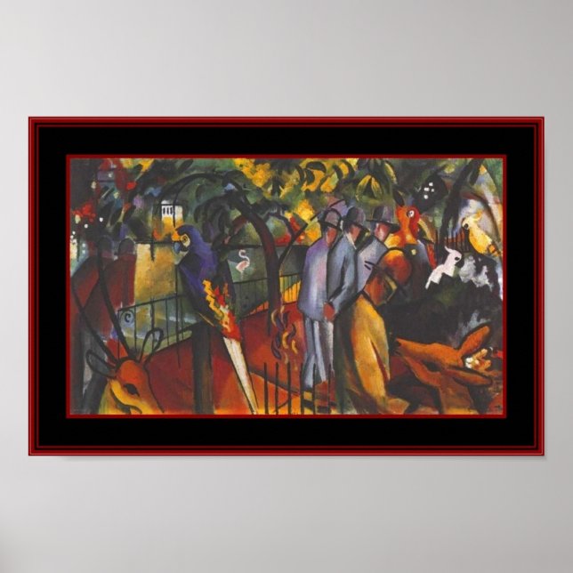Poster Vintage Art Zoological Garden August Macke (Frente)