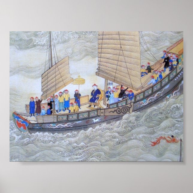 Pôster Vintage Arte Chinesa Antiga (Frente)