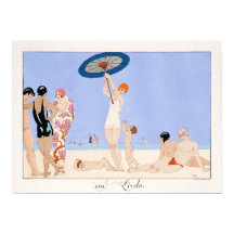 Poster vintage: Au Lido Plate no 14 (1920)