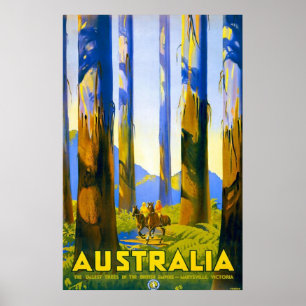 Pôster Vintage Austrália Marysville Victoria