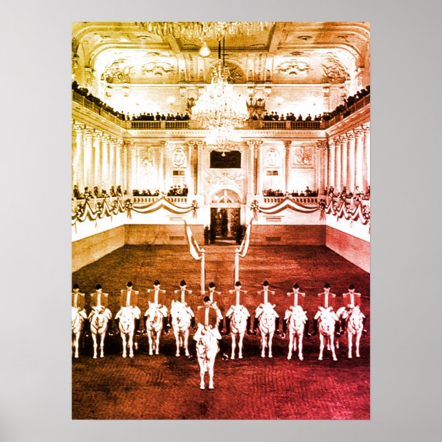 Poster Vintage Áustria Viena Escola Secundária Espanhola (Frente)