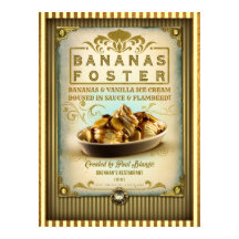 Vintage Banana Foster New Orleans Sinal
