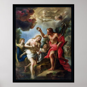 Pôster Vintage Baptism of Christ