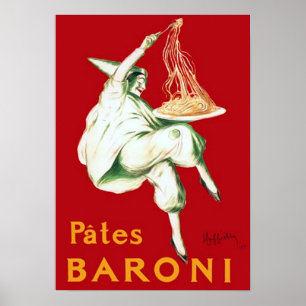 Pôster Vintage Baroni Pasta Advertisement
