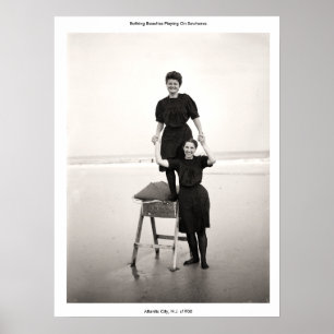 Poster Vintage Bathing Beauties Tocando Sawhors