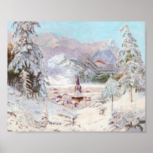 Poster Vintage Bavarian Winter Art