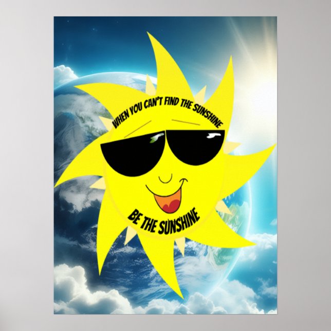 Poster Vintage Be The Sunshine (Frente)