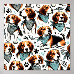 Poster Vintage Beagle