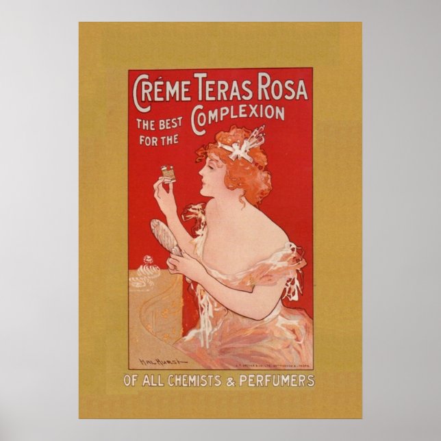 Poster Vintage Beauty Advertisement (Frente)