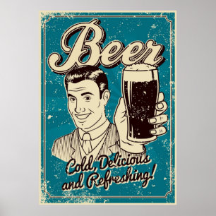 Poster Vintage Beer