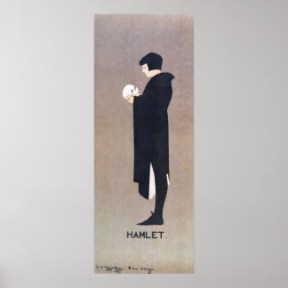 Poster Vintage Beggarstaffs Hamlet banner vertical