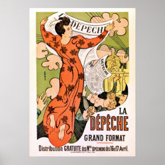 Poster Vintage belle époque Art nouveau
