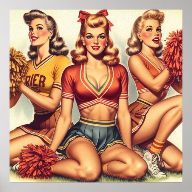Poster Vintage Belos Cheerleaderes (Frente)