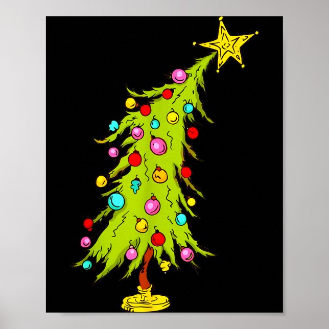 Poster Vintage Bent Christmas Tree  (Frente)
