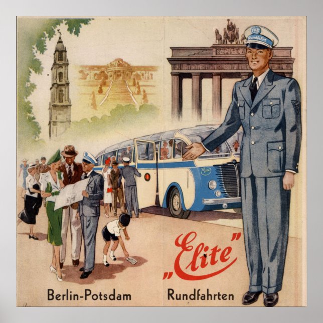 Poster Vintage Berlin-Potsdam (Frente)