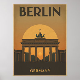 Poster Vintage Berlin Viagem