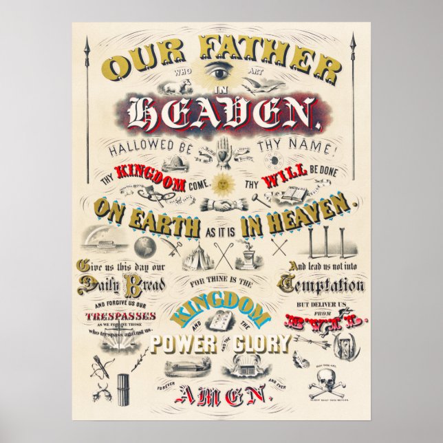 Poster Vintage Biblical (Frente)