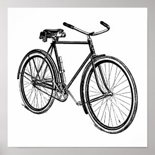 Poster Vintage Bicycle Illustration