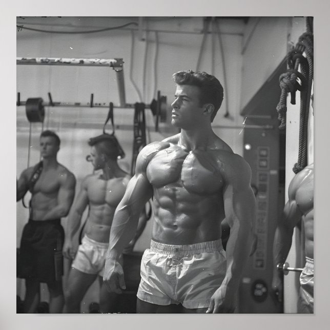 Poster Vintage Bodybuilder 2 (Frente)