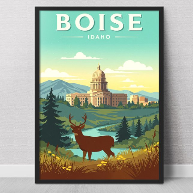Poster Vintage Boise Idaho (Criador carregado)