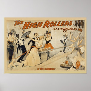Poster Vintage Boliche