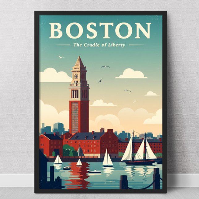 Poster Vintage Boston (Criador carregado)