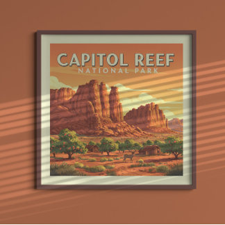 Poster Vintage Boston Massachusetts