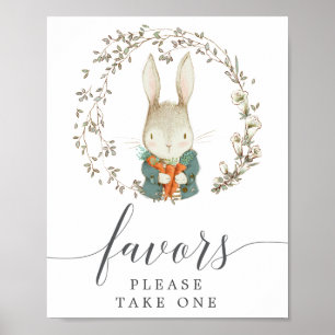 Poster Vintage Botanical Favor Sinal