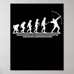 Poster Vintage Bowhunter Longbow Sport Archer